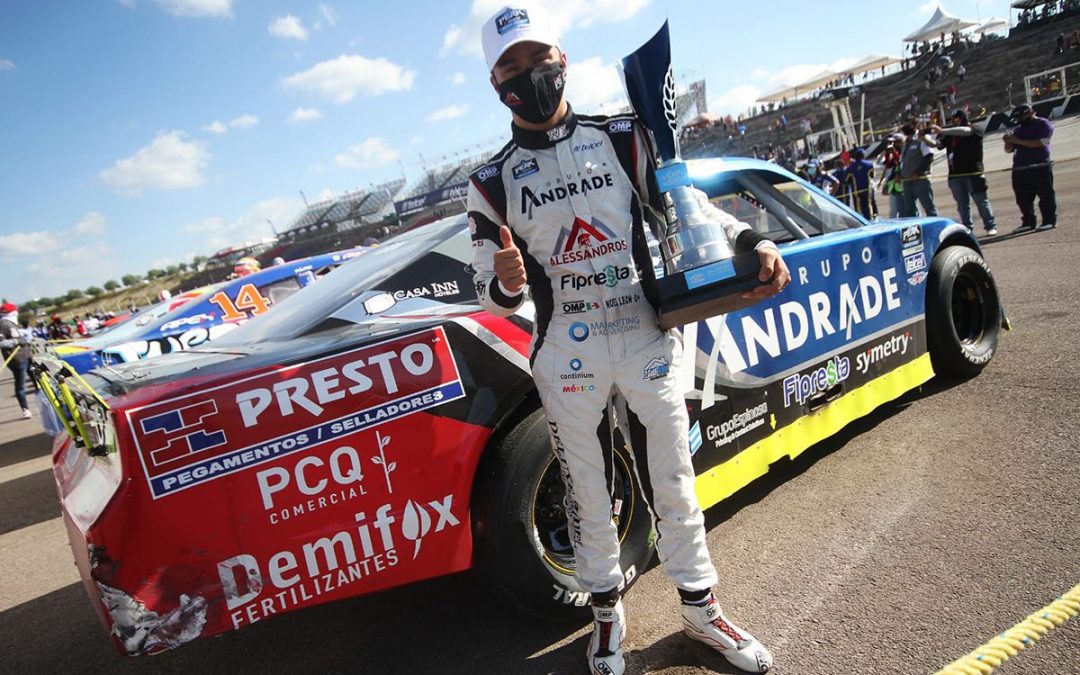 Asegura Noel León cima de NASCAR Challenge al repetir podio en Aguascalientes